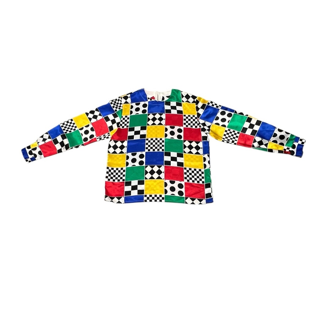 🏁S.L.B. Mixed Print top - Picture 3 of 11